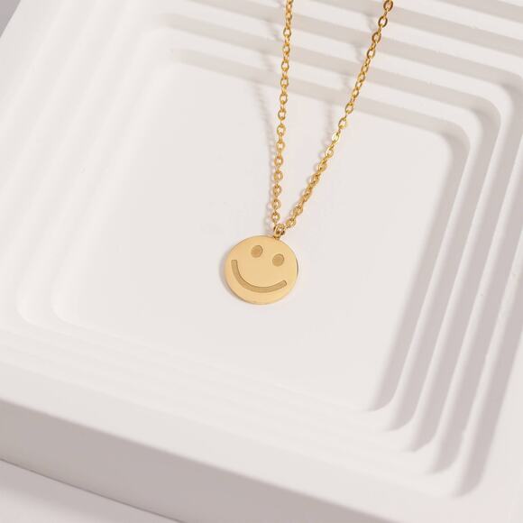 Gold 16" Stainless Steel Loop Chain Necklace - Picture 4 of 6